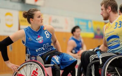 Rolstoelbasketbalster Jitske Visser is zich bewust van bevoorrechte positie
