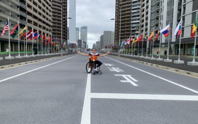 Rolstoelbasketbalster Jitske Visser wil graag nog een tijdje op de gouden wolk zweven